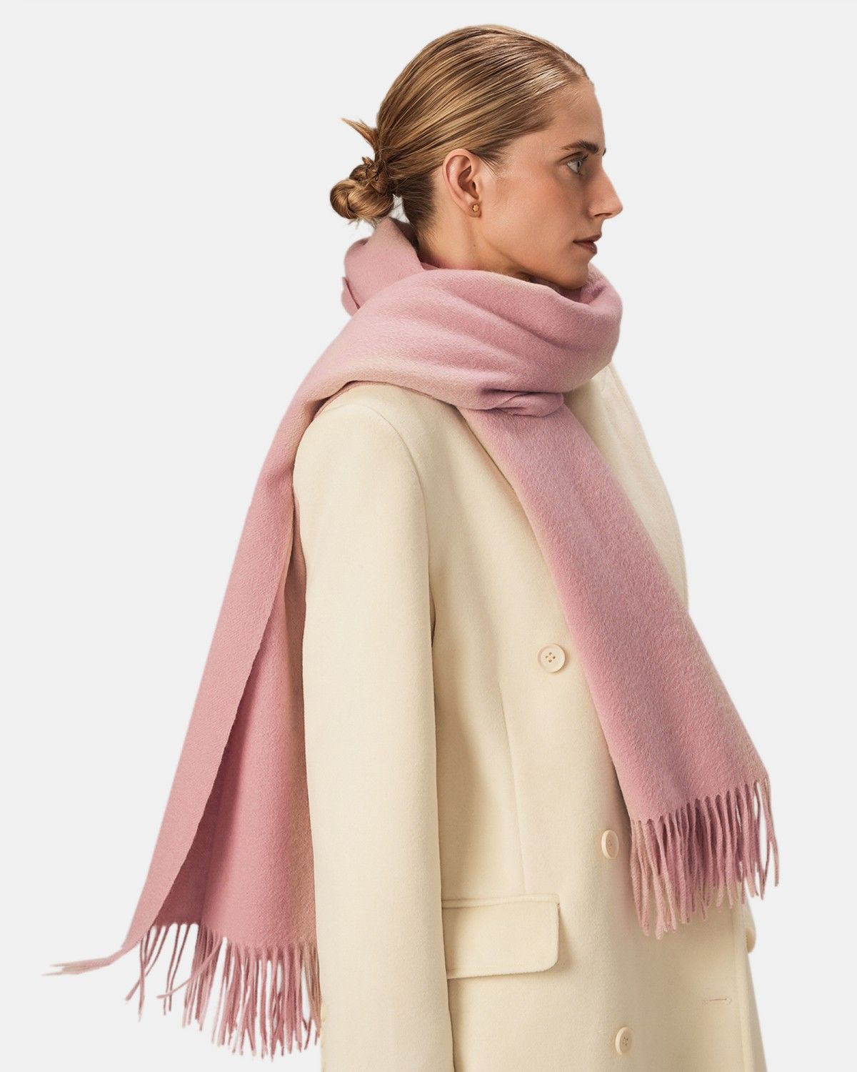 ★ADAUL★ Wool long wide muffler soft pink Pink Mohair Scarf, Fluffy Scarf, Oversized Muffler, Long